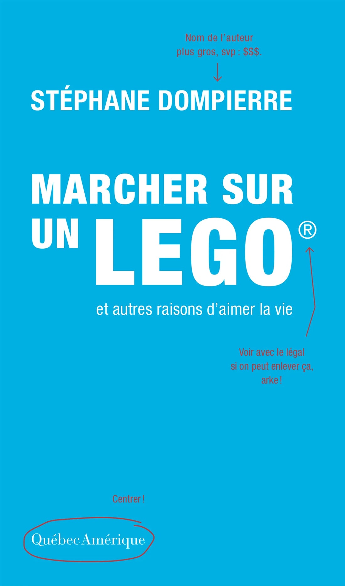 Marcher sur un Lego